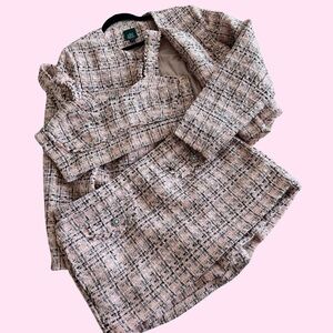 3 Piece Wild Fable Pink Tweed Set
